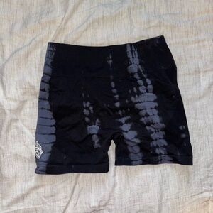 Darc Sport Black Tie-Dye Bike Shorts